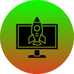 Sticker - Business Startup Icon