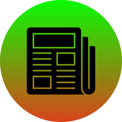 Sticker - Newspaper Icon