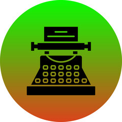 Sticker - Typewriter Icon