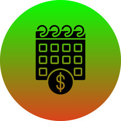 Wall Mural - Monthly Salary Icon