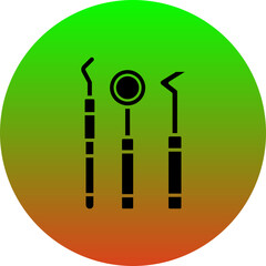 Sticker - Dentist Tools Icon