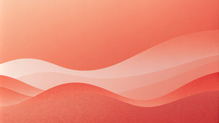 Wall Mural - Abstract peach color background with flowing wavy lines in a vector design style