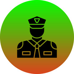 Sticker - Security guard Icon