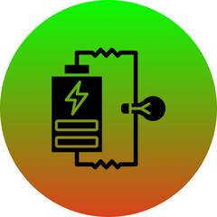 Wall Mural - Battery status Icon