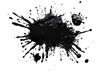 © David Kreuzberg - black ink splash isolated on white or transparent png