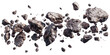 © David Kreuzberg - dark meteor asteroid belt isolated on white or transparent png