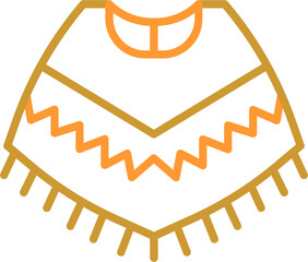 Poster - Poncho Vector Icon