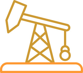 Poster - Pumpjack Vector Icon