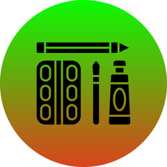 Wall Mural - Artist tools Icon