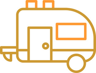 Sticker - Trailer Vector Icon