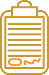 Sticker - Contract Vector Icon