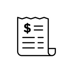 Wall Mural - Billing Invoice Icon Ideal for Financial Records