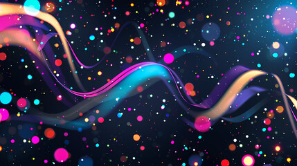 Wall Mural - Abstract background with bright colors and simple shapes