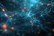© Kanchanit - Dark Background with Luminous Neural Plate Blueprint for Nervous System