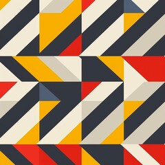 Wall Mural - Abstract geometry pattern background