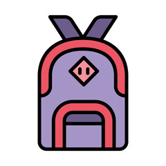 Poster - School bag icon