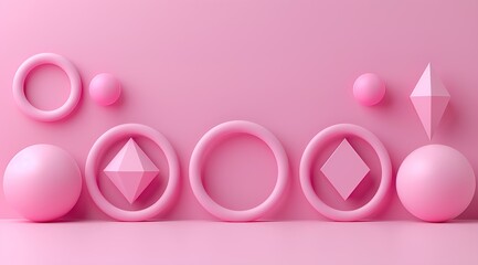 Wall Mural - pink egg