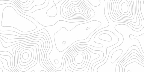 Black and white lines seamless Topographic map patterns, topography line map. Vintage outdoors style. The stylized height of the topographic map contour in lines and contours isolated on white wave.