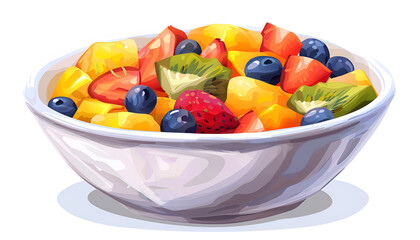 bowl of healthy fresh fruit salad