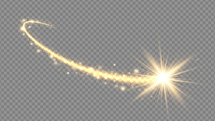 Wall Mural - light glow effect stars bursts with sparkles isolated on transparent background. stock royalty free 