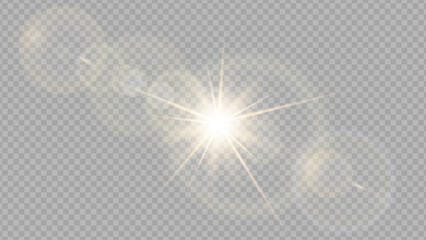Wall Mural - vector transparent sunlight special lens flare light effect. stock royalty free vector illustration.
