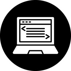Wall Mural - vector design laptop coding icon style