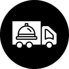 Wall Mural - Vector Design Food Truck Catering Icon Style