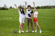 © zinkevych - Team of young golfers on the filed in a golf club