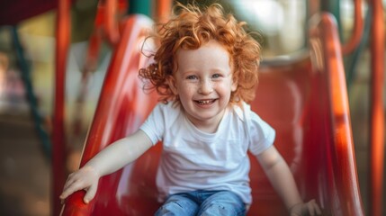 Poster - The child on the playground