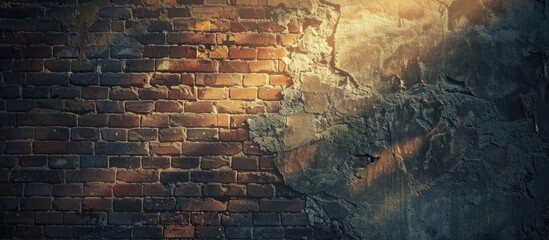 Aufkleber - Vintage brick wall with copy space image.