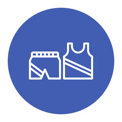 Sticker - Sportswear icon vector image. Can be used for Physical Wellbeing.