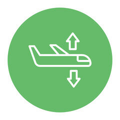 Sticker - Turbulence icon vector image. Can be used for Airplane.