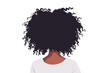 © Zaharia Levy - Back view of woman with curly hair stock image isolated vector style