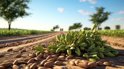 Wall Mural - field in the morning