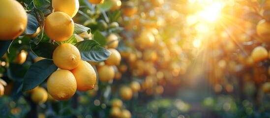 Sunlight Through Lemon Trees