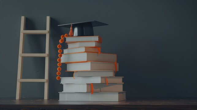 The Graduation Cap on Books