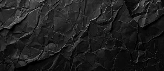 Fototapete - Background with a textured black paper giving space for an image. image with copy space