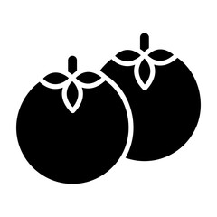 Poster - persimmon glyph icon