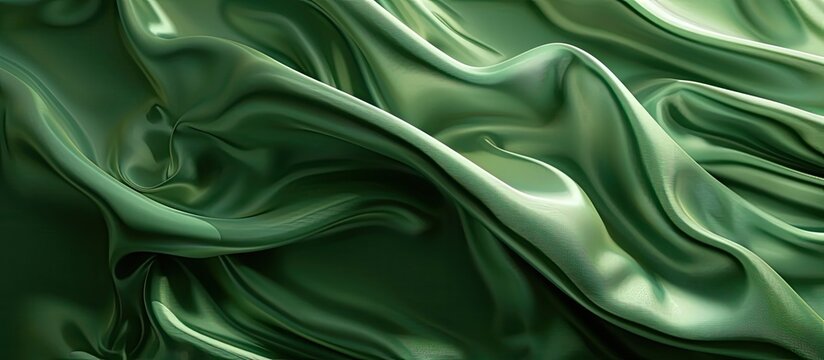 Abstract background with a green fabric texture, providing an empty template perfect for adding a copy space image.