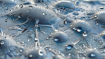 Wall Mural - water drops on glass