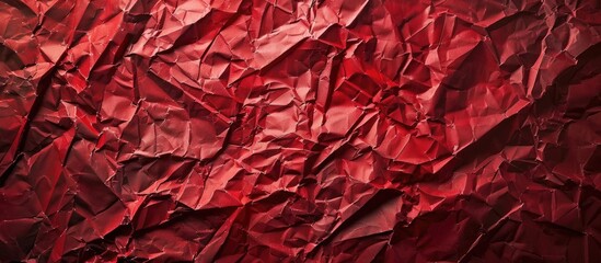 Aufkleber - Dark red backdrop made of crumpled paper, providing copy space image.