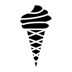 Poster - Ice cream glyph icon