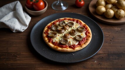 Delicious Mushroom Pizza