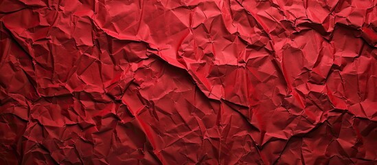 Aufkleber - Dark red backdrop made of crumpled paper, providing copy space image.