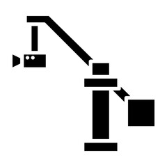 Sticker - Crane glyph icon