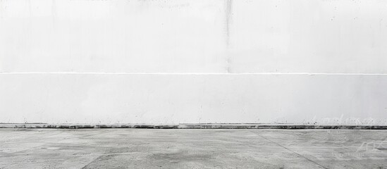 Aufkleber - Background with a white cement concrete wall for copy space image.