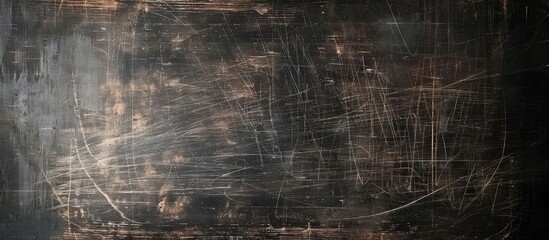 Poster - Chalkboard's dark texture with a blank area for your copy space image.