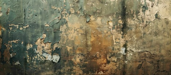 Leinwandbilder - A weathered and textured wall with ample copy space image for designs or text.