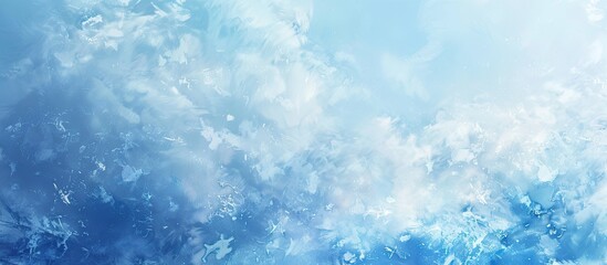 Fototapete - Blue and white pastel heaven with a blue sky background texture and copy space image available.
