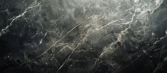 Poster - Sleek tiled dark grey marble texture with copy space image available.